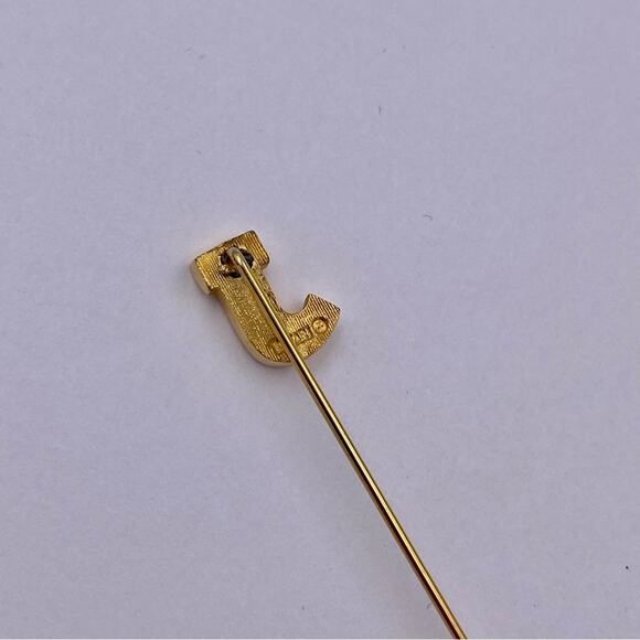 TRIFARI Vintage J Initial Letter Stick Pin - Picture 7 of 8